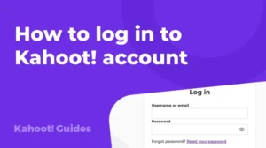 How to Sign In to Kahoot